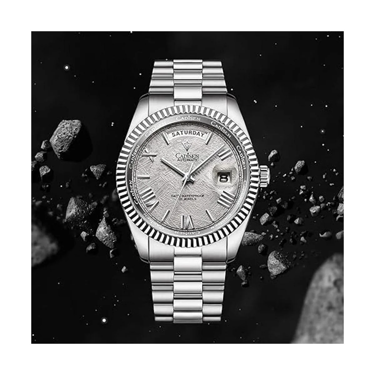 CADISEN Reloj mecánico automático de los hombres del_4