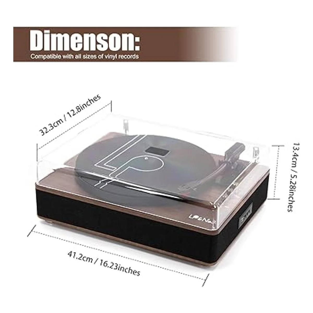 LPNo.1 Reproductor de discos Bluetooth con altavoces_5