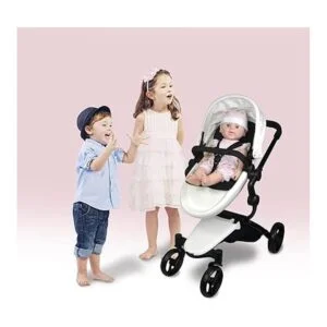 Anivia Cochecito de muñeca de lujo para muñecas de 18 y 20_2