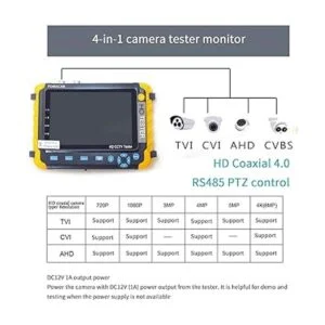 Probador de cámara de monitor CCTV AHD IV8W de 5 pulgadas_4