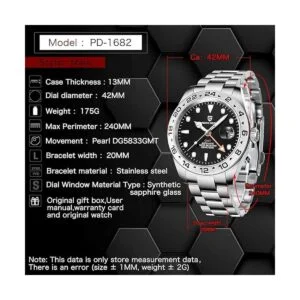 Pagani Design Reloj mecánico para hombre con correa de_6