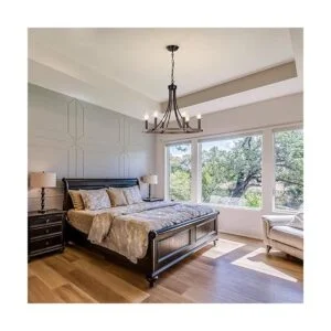 Yarlkav Candelabro de rueda de carro para comedor lámpara_4