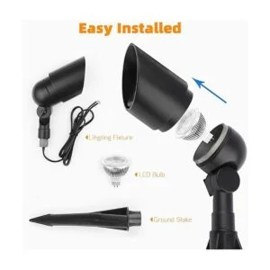 Iluminación de paisaje de 12 V 5 W LED de aluminio_3