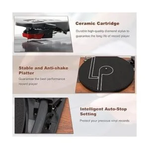 LPNO.1 Tocadiscos Bluetooth con altavoces integrados y_5