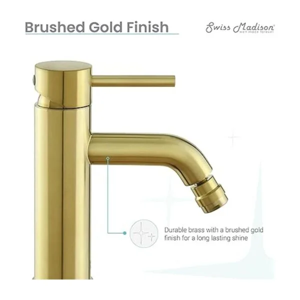 Ivy Bidet Grifo en oro cepillado_7