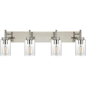 VINLUZ Moderna iluminación de baño con pantalla de vidrio_1