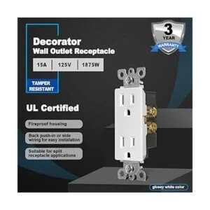 Paquete de 100 tomas de corriente CML para decoración de_2