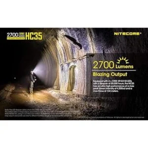 Nitecore HC35 Linterna frontal recargable LED 4 pilas de_7