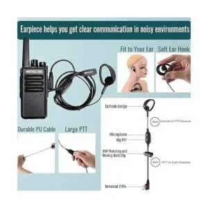 Retevis RT68 Walkie Talkies con auriculares radios_3
