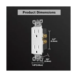 Paquete de 100 tomas de corriente CML para decoración de_7