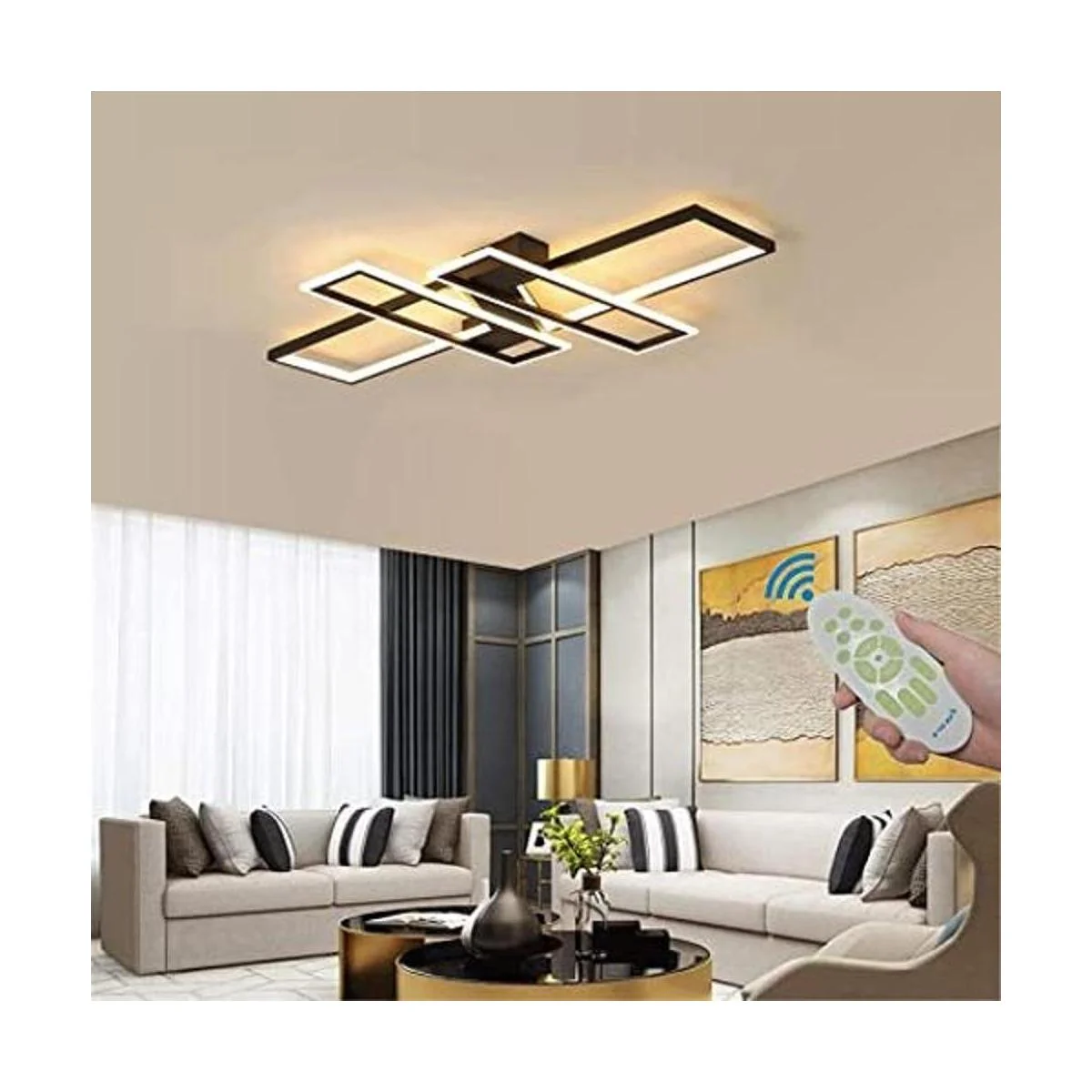 SMG Lámpara de techo LED moderna con control remoto_1