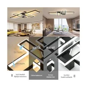 FBFC Lámpara de techo LED moderna lámpara de araña_2