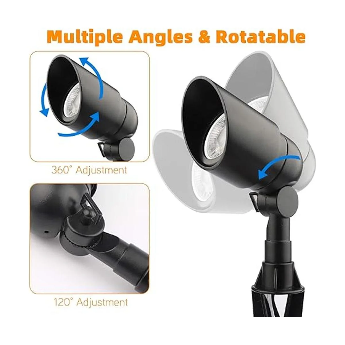 Iluminación de paisaje de 12 V 5 W LED de aluminio_2