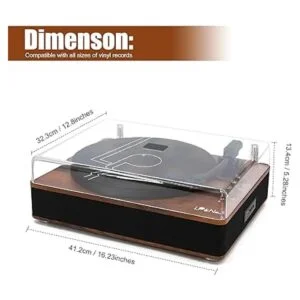 LPNO.1 Tocadiscos Bluetooth con altavoces integrados y_6