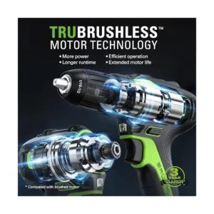 Grado profesional Greenworks Taladro inalámbrico sin_2