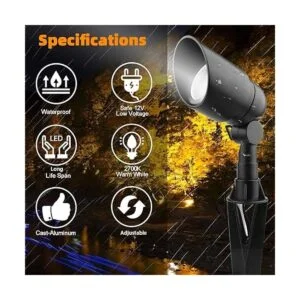 Iluminación de paisaje de 12 V 5 W LED de aluminio_6