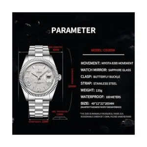 CADISEN Reloj mecánico automático de los hombres del_2