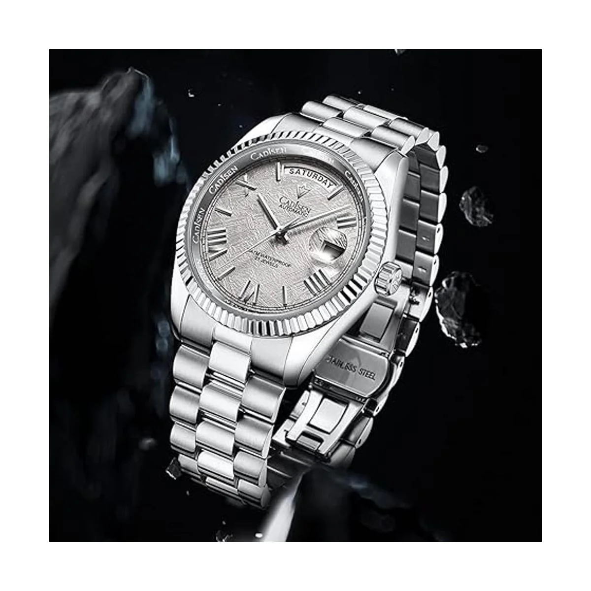 CADISEN Reloj mecánico automático de los hombres del_3