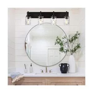 BONLICHT 4 luces de baño de pared con vidrio martillado_2