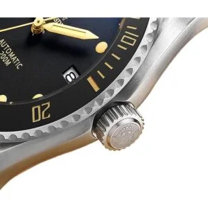 ADDIESDIVE Pilot Dive Watch 2in1 Matte Black Dial Luminous_3