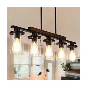 NSRCE Lámpara de isla de cocina lámpara de comedor de 5_1