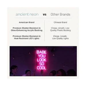 Ancient Neon Letrero de neón Babe You Look So Cool_3
