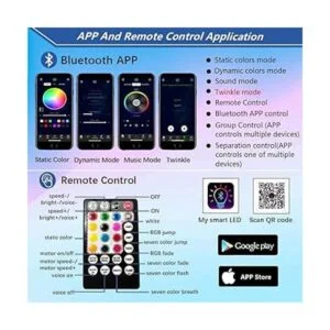 Kit de techo luces LED de fibra óptica Bluetooth efecto_2