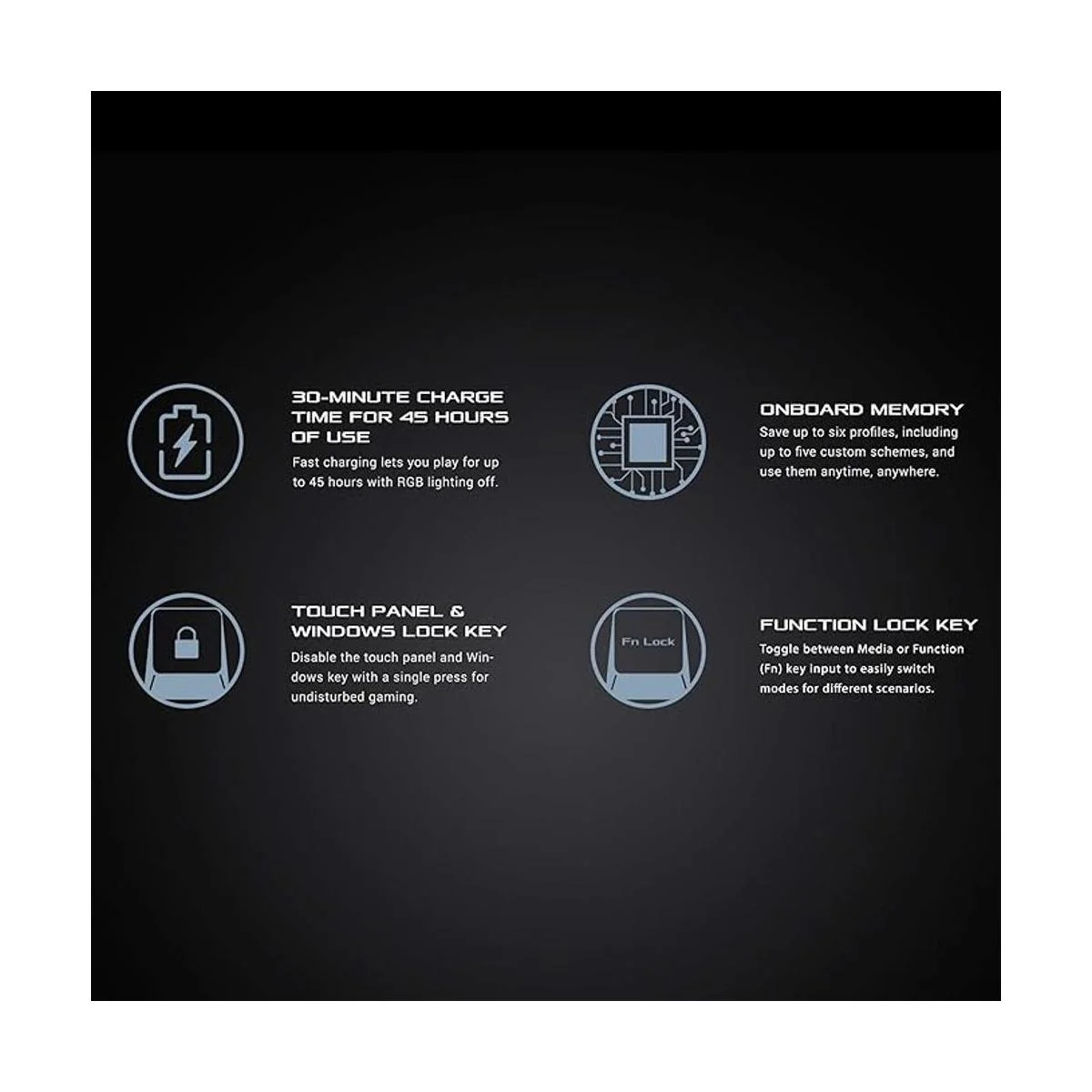 ASUS ROG Falchion Teclado inalámbrico 65 mecánico para_6