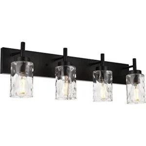 BONLICHT 4 luces de baño de pared con vidrio martillado_1