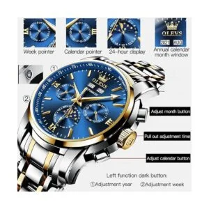 OLEVS Relojes mecánicos automáticos para hombres sin_5