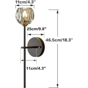 BOKT Postmodern Lámpara de pared de cristal K9 simple_2