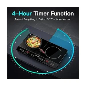 Aobosi Quemador de doble inducción con temporizador de 240_5