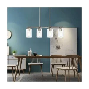 TODOLUZ Lámpara moderna de isla de cocina con pantallas de_7