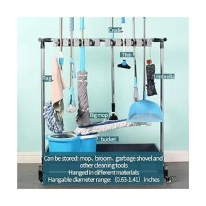 QTJH Soporte para escoba y trapeador para mopa húmeda_2