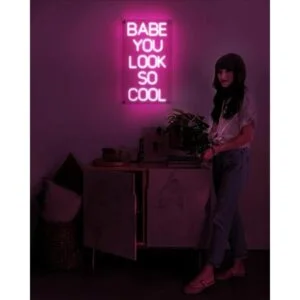 Ancient Neon Letrero de neón Babe You Look So Cool_4