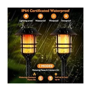 Luces solares de llama parpadeante linternas solares para_3