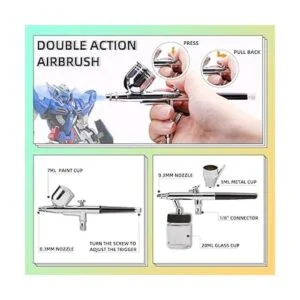 T TOGUSH Compresor de tanque de aire con aerógrafo de_3