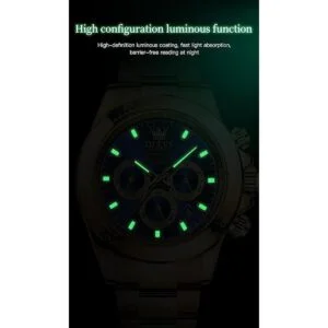 OLEVS Relojes automáticos de oro para hombre calendario_5