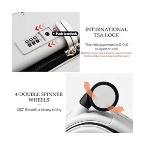 Maleta de equipaje con ruedas giratorias Hanke equipaje_5