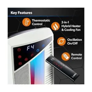 Lasko FHV820 Ventilador híbrido oscilante de alta_3
