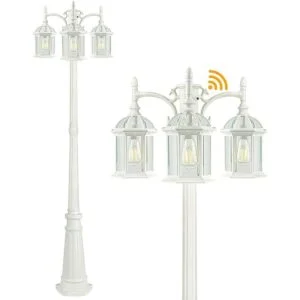 Lámpara para exteriores del atardecer al amanecer jaula_1