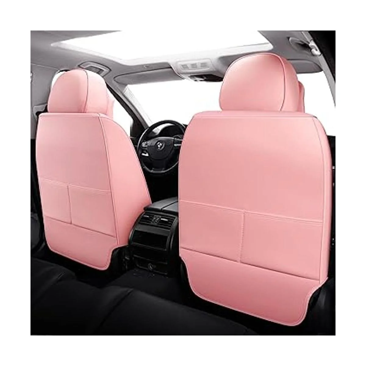 NS YOLO Fundas para asiento de automóvil de cuero_3