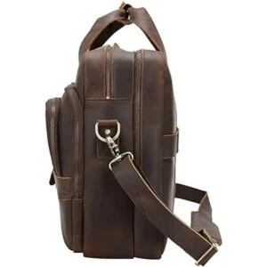 TIDING Maletín de cuero de grano completo de 18 pulgadas_2