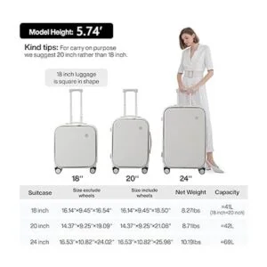 Maleta de equipaje con ruedas giratorias Hanke equipaje_6