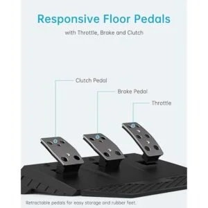 PXN V9 Rueda de carreras para juegos con pedales y_6