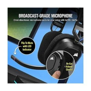 CORSAIR HS80 RGB inalámbrico Premium Gaming Headset con_6