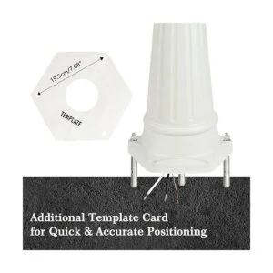 Lámpara de poste de luz para exteriores de 3 cabezas_5