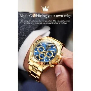 OLEVS Relojes automáticos de oro para hombre calendario_2