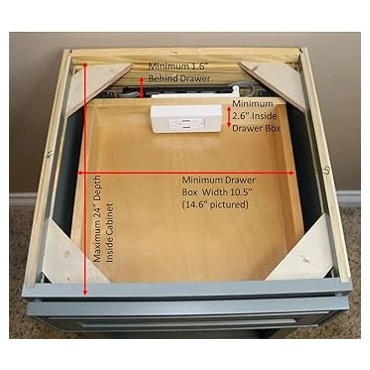 Estación de carga compacta en el cajón 2 salidas de CA_3