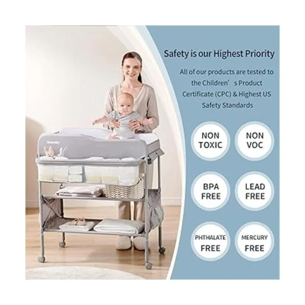 Sweeby Cambiador portátil para bebé cambiador plegable_6